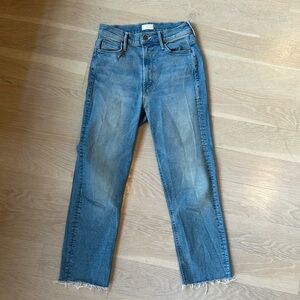 Mother Denim Lightwash Cropped Jeans